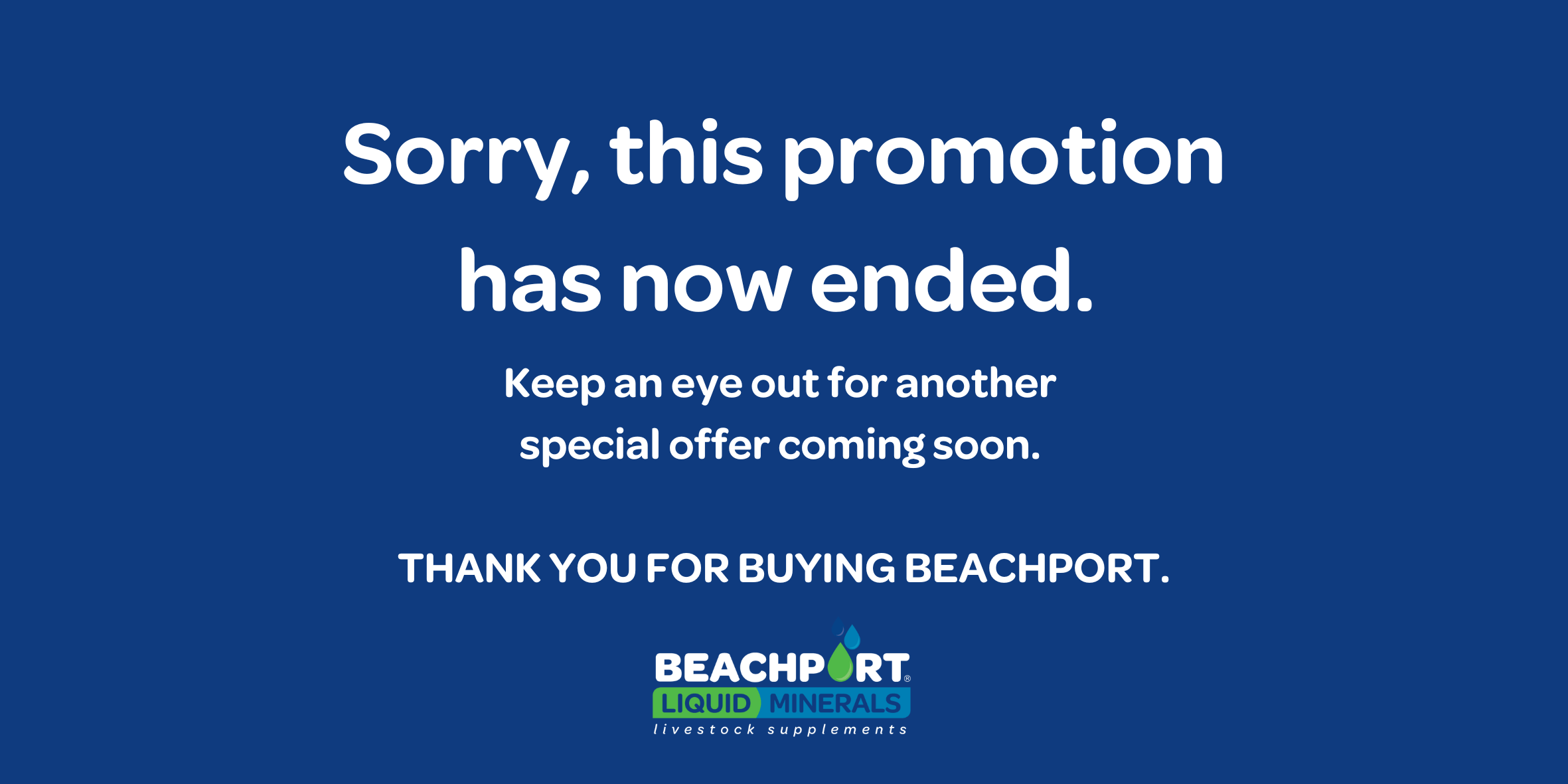 Sorry, Beachport's 5L monthly giveaway promotion has  now ended. We'll have another special offer coming soon! 